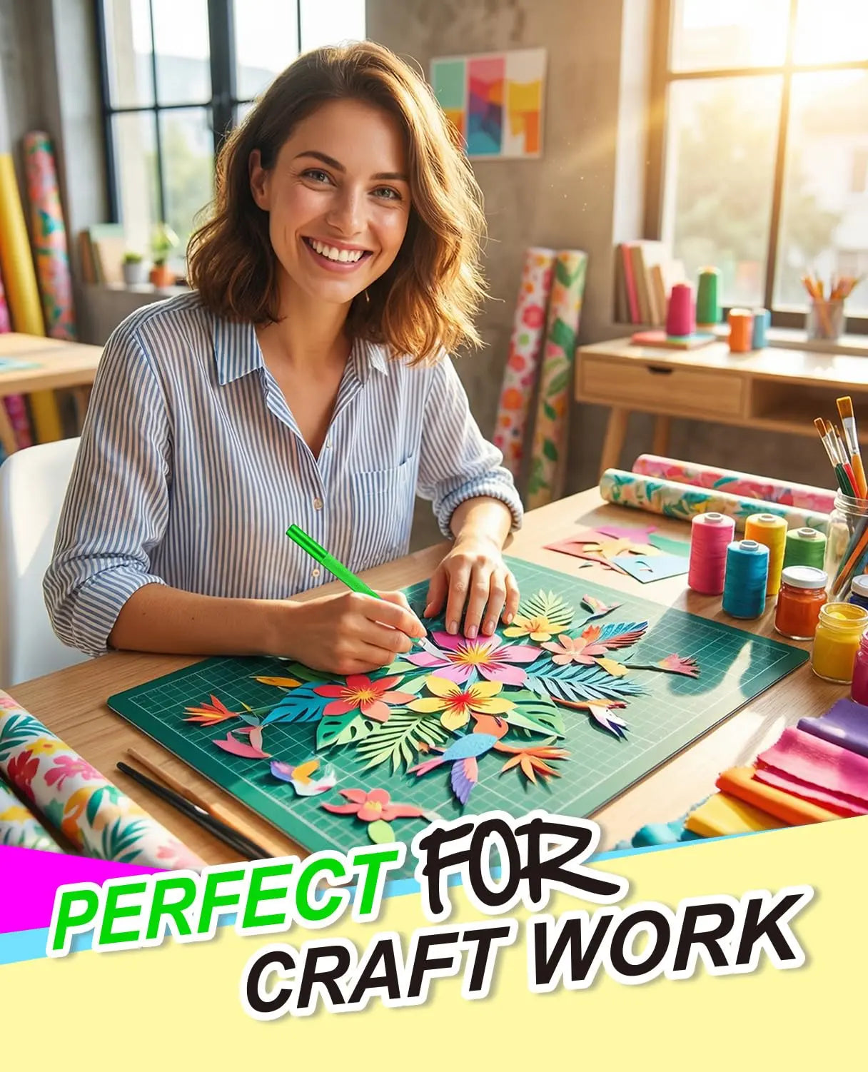 10 PCS Extra #11 Blades Precision Hobby Knife Set with Steel Ruler Green DIYSELF