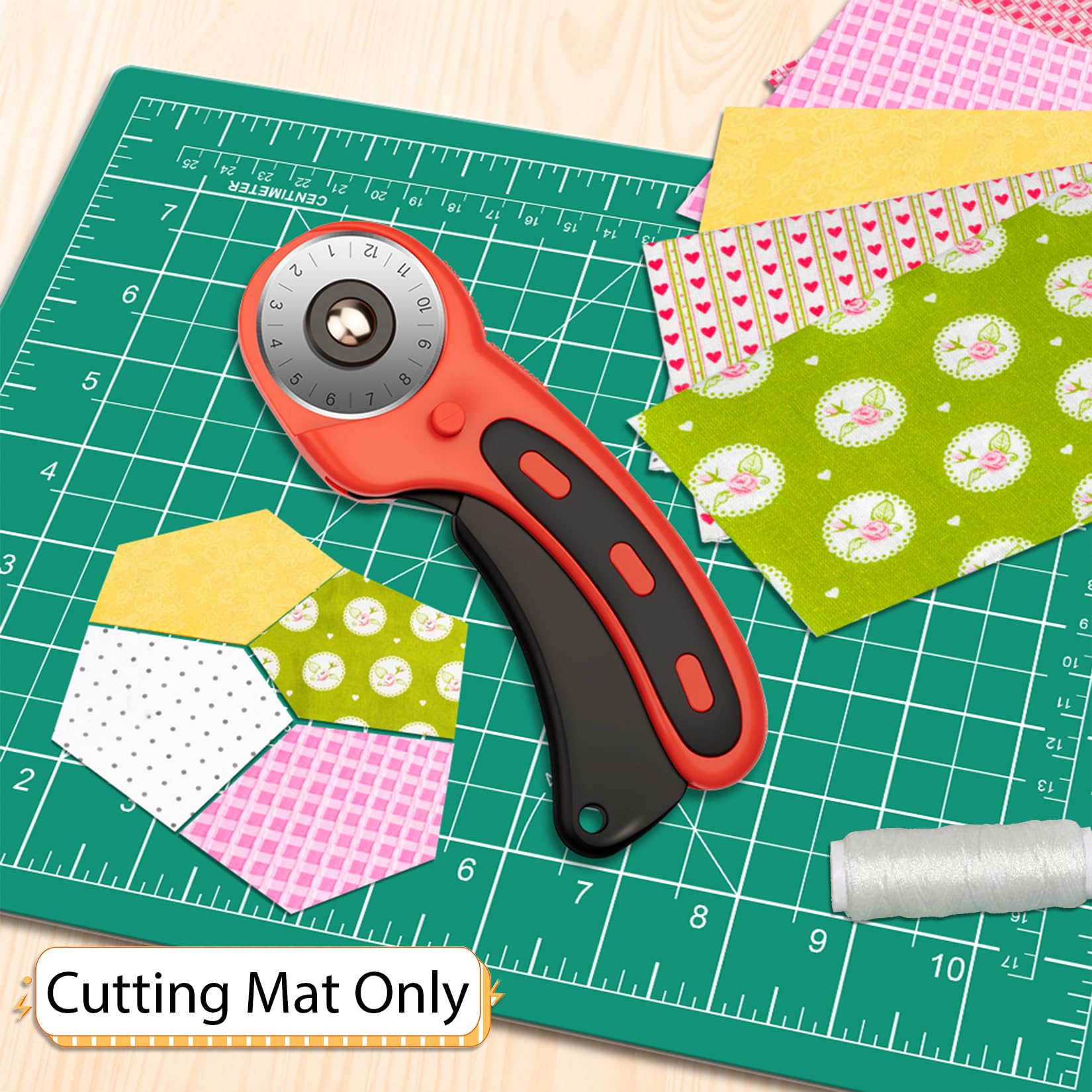 1 PCS Green Cutting Mat 8in×6in Self Healing Double Sided 5 Ply Craft Rotary Cutting Board A5 Size DIYSELF