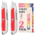 Bulk 20-Pack Red Retractable Box Cutters with SK5 Blades – Portable Utility Knife
