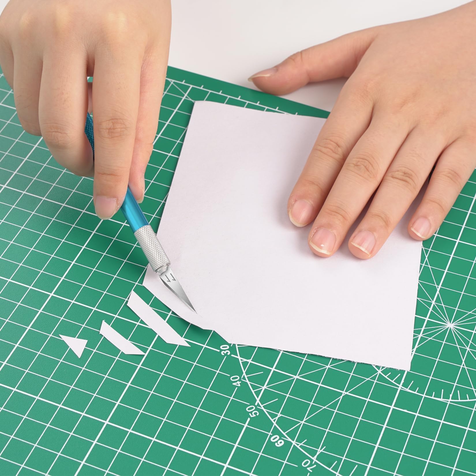 1 PCS Green Cutting Mat 8in×6in Self Healing Double Sided 5 Ply Craft Rotary Cutting Board A5 Size DIYSELF