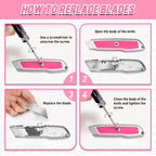 Bulk 20 Pack Retractable Box Cutters – Aluminum Utility Knife