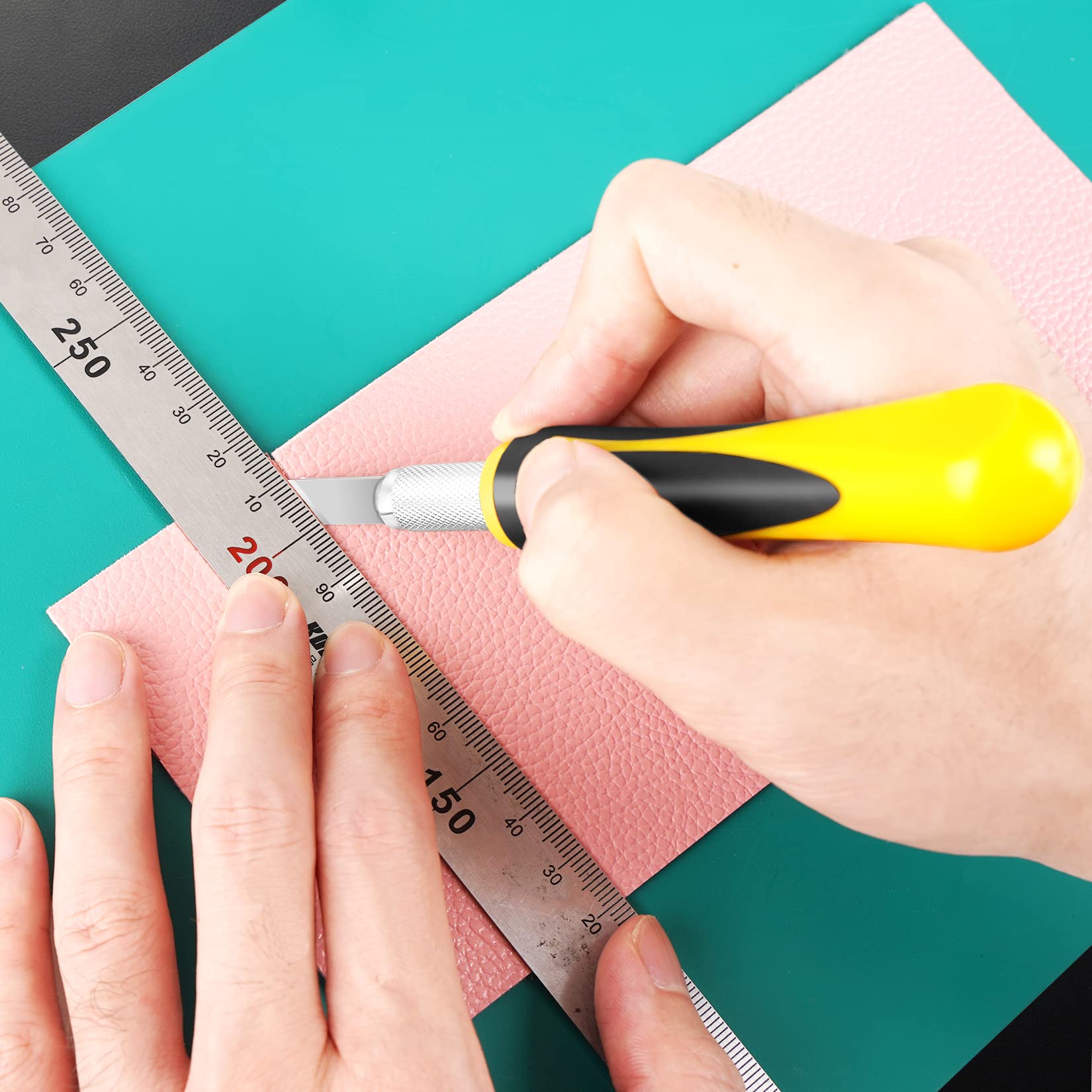 Bulk 160-Piece Yellow Precision Craft & Hobby Knife Set with Storage Case