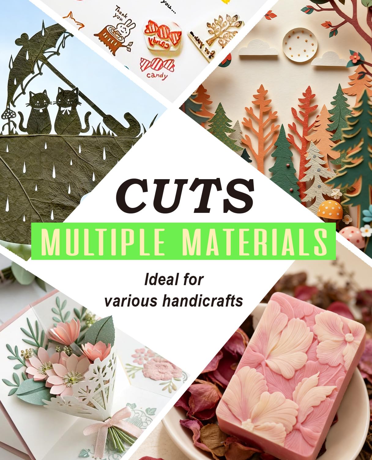 DIYSELF Craft Knife with 10 Extra #11 Blades, Precision Hobby Knife Set with Steel Ruler, Exacto Knife for Crafting, Polymer Clay, Pottery, Paper, Vinyl, Stencil & Model Making (Green)