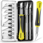 Bulk 160-Piece Yellow Precision Craft & Hobby Knife Set with Storage Case