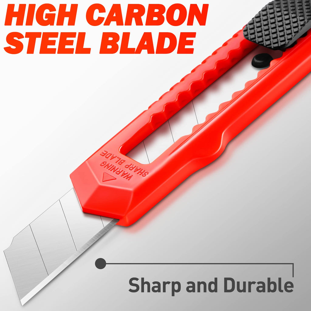 Bulk 300 Pack Box Cutter Retractable, 18mm Box Knife