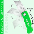 Bulk 70-Pack Safety Box Cutters – Back Lock, Quick-Change Blade