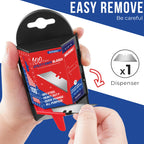 Bulk 1000-Pack Silver Razor Knife – with Dispenser