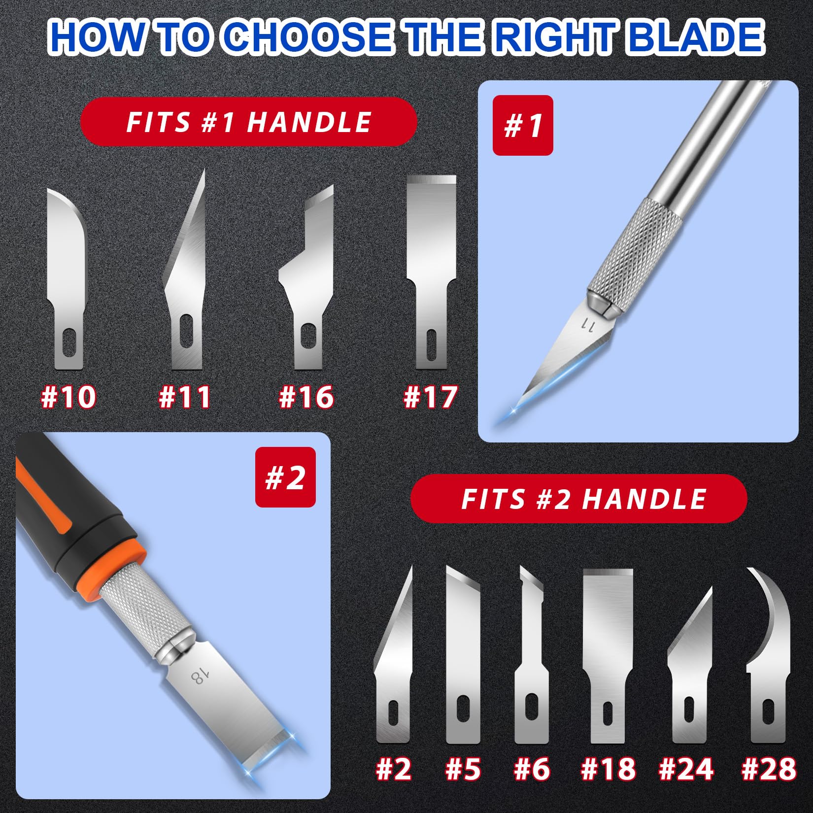 DIYSELF 150 PCS Exacto Knife Blades 11, Sharp Hobby Knife Blades, High Carbon Steel Craft Knife Blade, #11 Replacement Exacto Blade for Art, Scrapbooking, Stencil, Paper Cutting