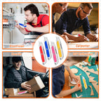 Bulk 20-Pack Red Retractable Box Cutters with SK5 Blades – Portable Utility Knife