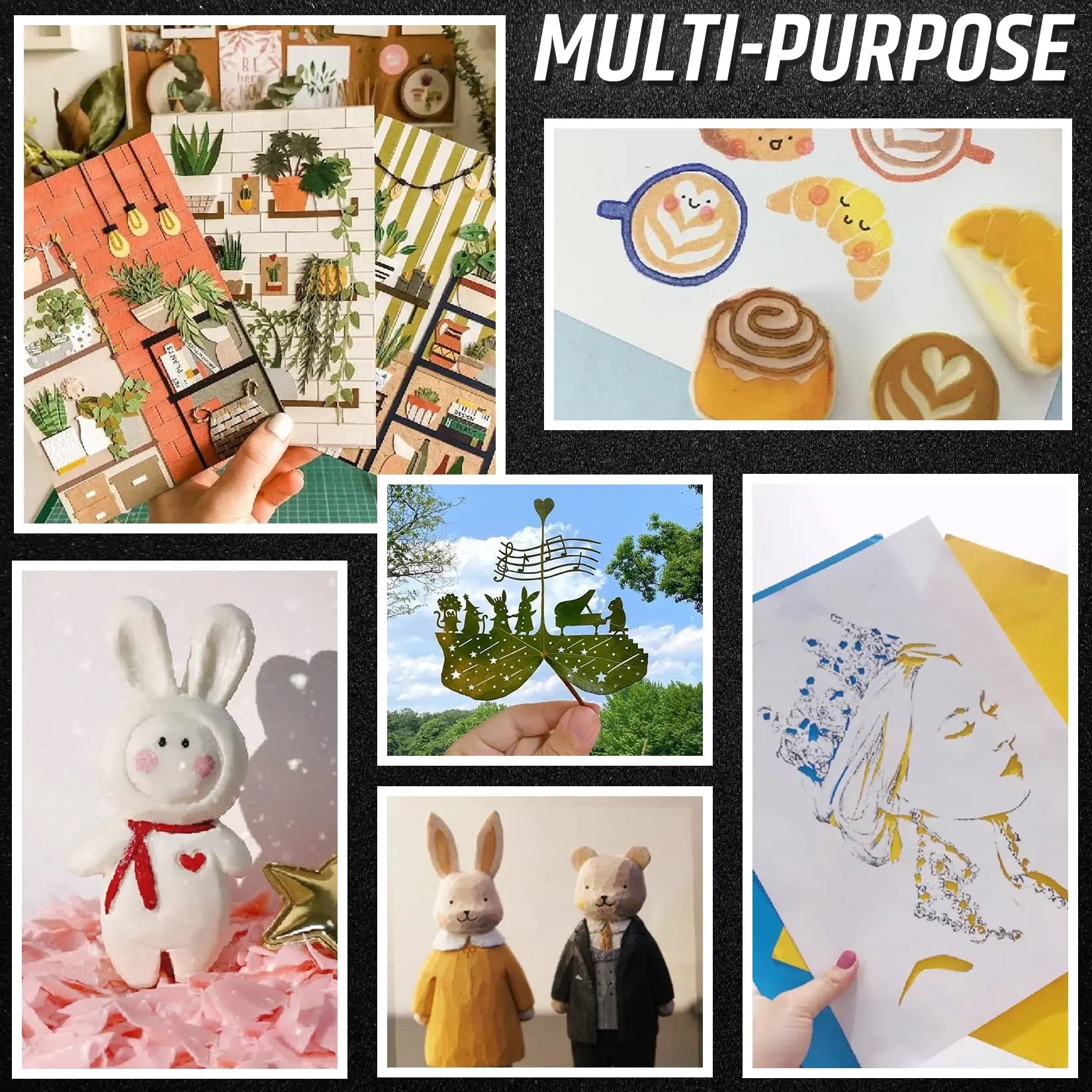 16 PCS Yellow Precision Craft & Hobby Knife Set with Storage Case DIYSELF