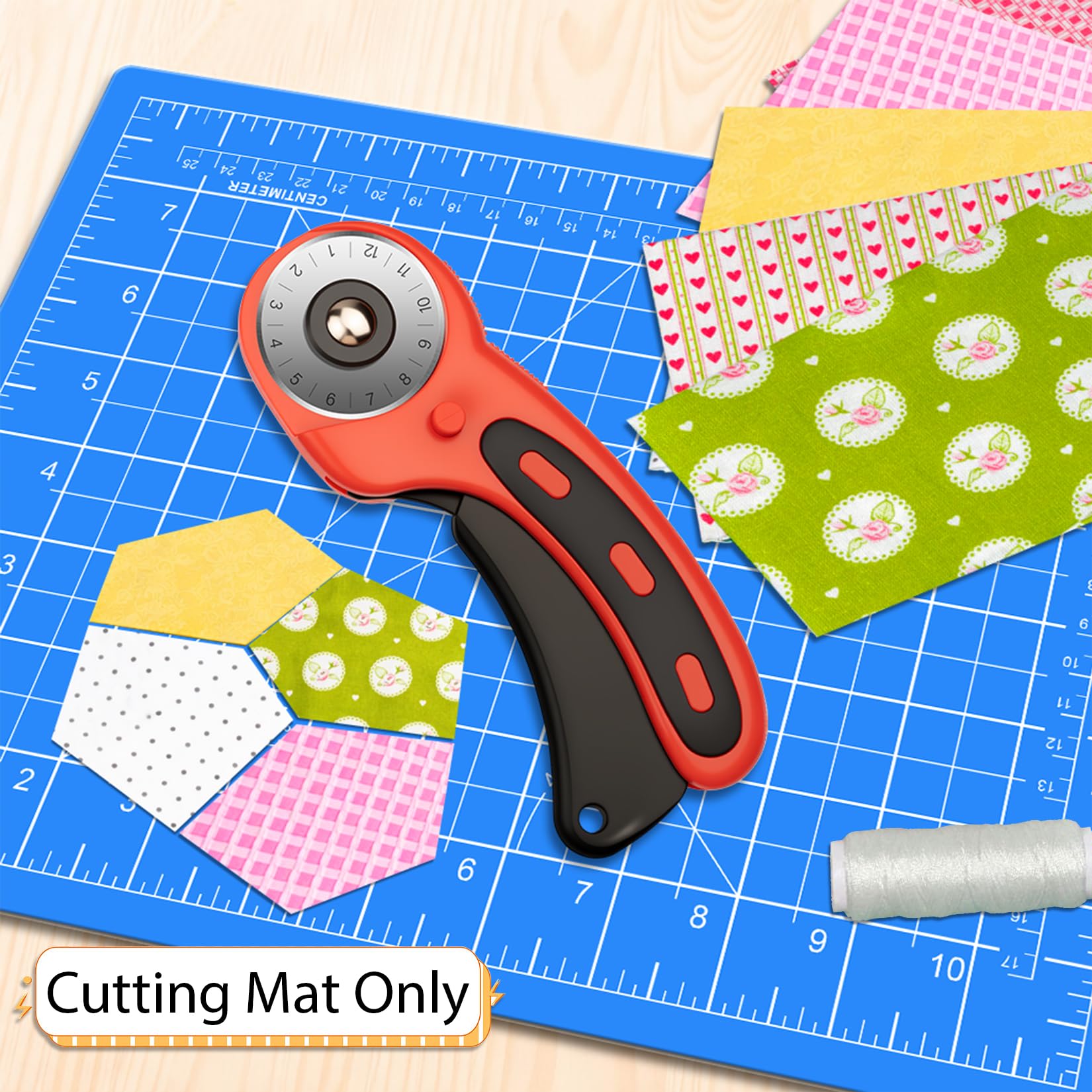 1 PCS Blue Cutting Mat 8in×6in Self Healing Double Sided 5 Ply Craft Rotary Cutting Board A5 Size DIYSELF