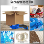 DIYSELF 1 Pack Box Cutter Knife, Soft Grip Handle, Utility Knife Retractable for Home, Office, School Use, Razor Knife, Box Cutter Heavy Duty for Cutting Cardboard, Carpet, Rope, and Wire