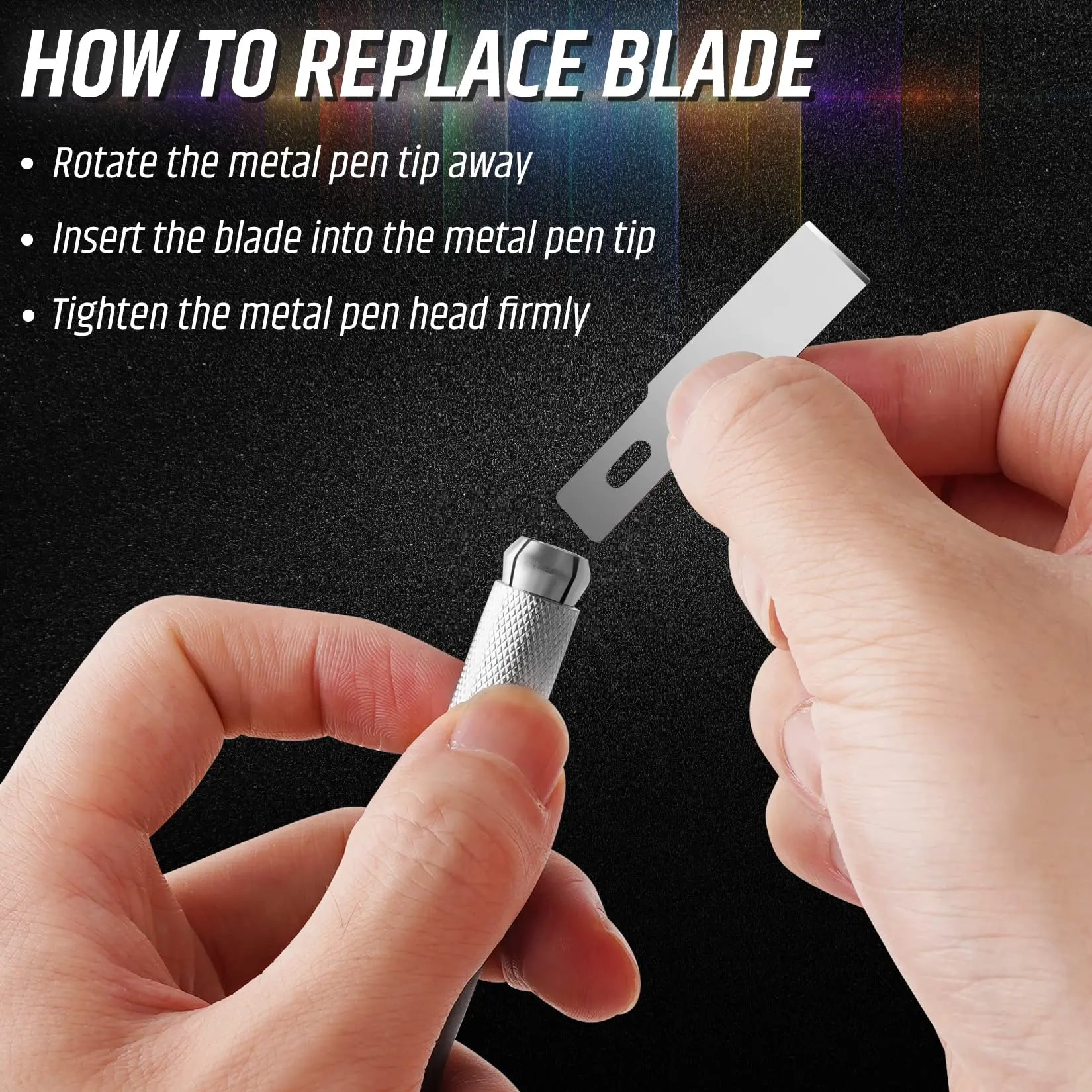 16 PCS Yellow Precision Craft & Hobby Knife Set with Storage Case DIYSELF