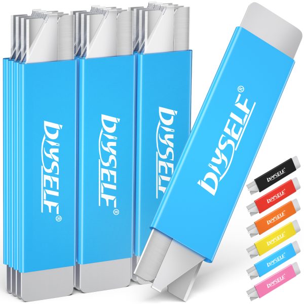 DIYSELF Box Cutters, 12 Pack Box Cutter Retractable, Box Cutter Knife with Single Edge Razor Blade, Utility Knife All Metal Shell, Box, Letter Opener for Packages, Boxes, and Paper, Work Knife for Men